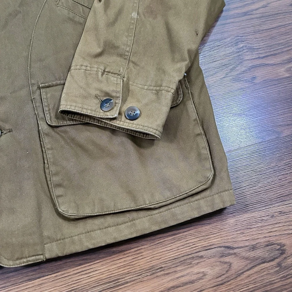 St Johns Bay Barn Coat Chore Jacket Men's XL Brown Flannel Lined Insulated